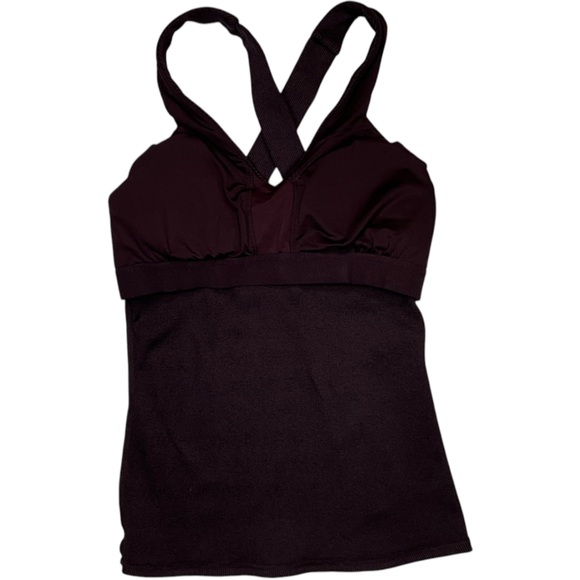 ALO Yoga Elevate Crossover Tank Dark Plum Size Small - Picture 6 of 10